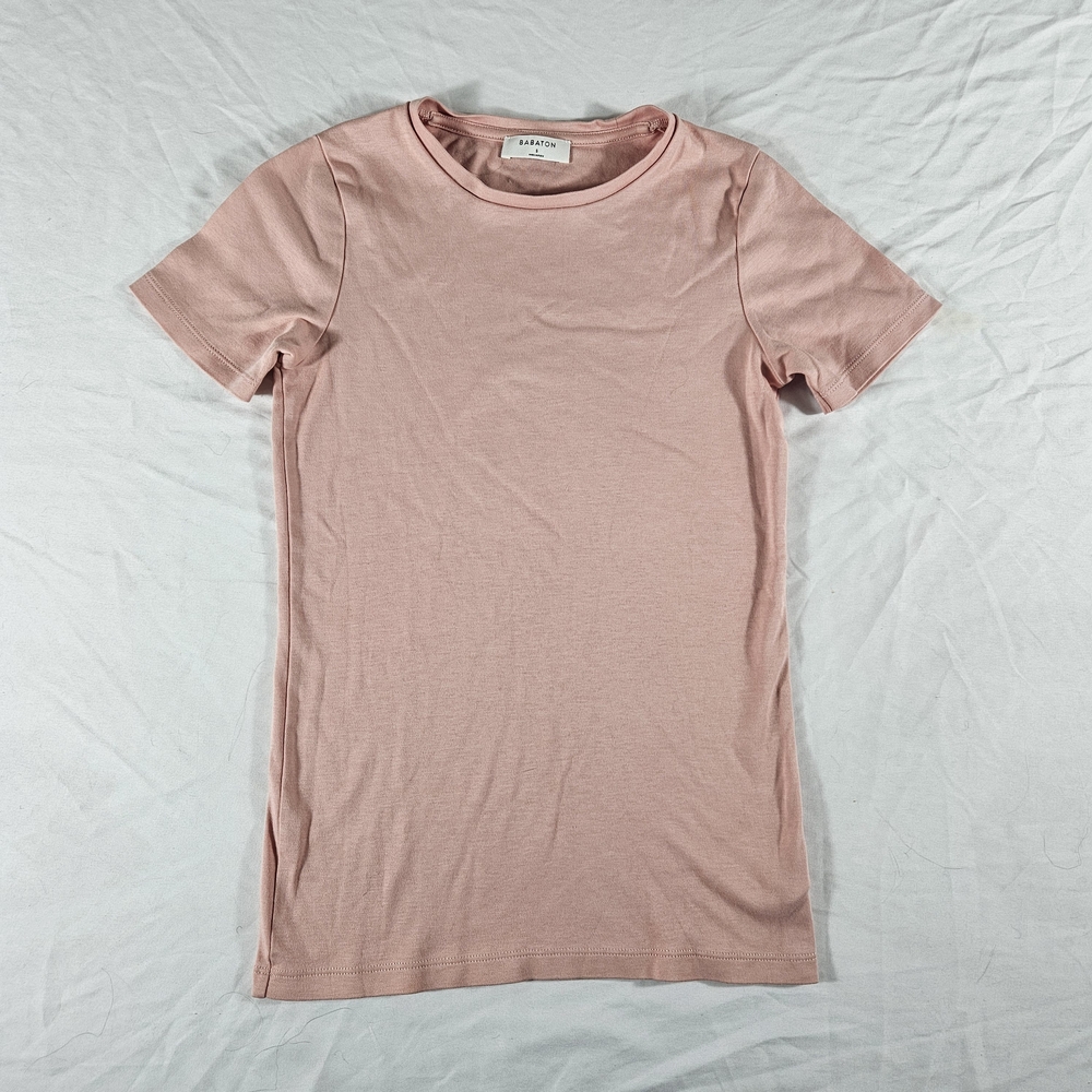 Babaton Blush Pink Short Sleeve Tee